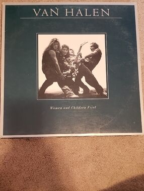Van Halen Women and Children First Vinyl Album - Teal Cover